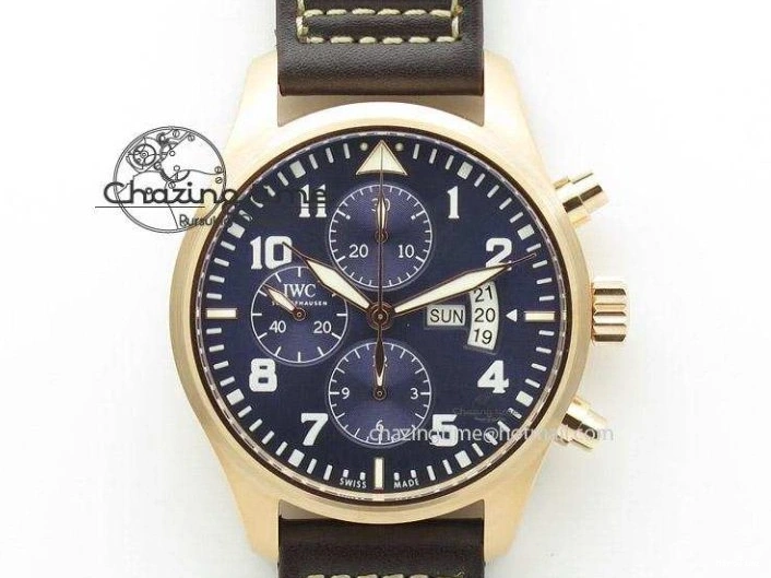 MIROTIME 0203 MoistureWicking Portofino Automatic RG IW356522 FKF 1:1 Best Edition Blue Dial on Black Croco Strap A 7109